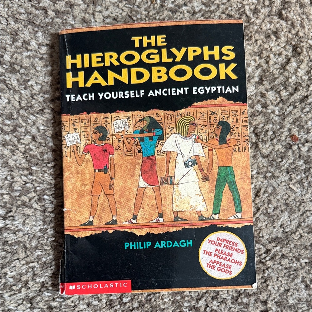 Scholastic The Hieroglyphs Handbook - Black and Yellow Cover